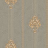 Обои Bernardo Bartalucci Gabriella 84139-6 Винил на флизелине (1,06*10,05) Серый, Полоса — фото 1, Обои для стен