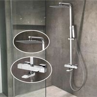 Товар: Душевая система Denberg LT-301 с термостатом Хром - фото 2 Душевая система Denberg LT-301 с термостатом Хром — фото 2, Душевое оборудование. Душевая программа