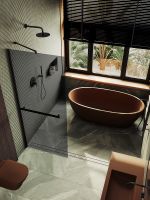 Товар: Душевая перегородка Maybah Glass MGD-735-6ш 890x1950 в широком профиле Черный стекло графитовое - фото 5 Душевая перегородка Maybah Glass MGD-735-6ш 890x1950 в широком профиле Черный стекло графитовое — фото 5, Душевые перегородки