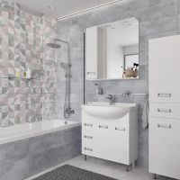 Товар: Зеркало со шкафом DIWO Дмитров 80 L СО-Дм04080-011Л с подсветкой Белое - фото 4 Зеркало со шкафом DIWO Дмитров 80 L СО-Дм04080-011Л с подсветкой Белое — фото 4, Мебель для ванной