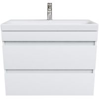 Тумба с раковиной Iddis Zodiac 80 ZOD8CB0i95K подвесная Белая — фото 1, Тумбы с раковиной