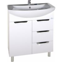 Тумба под раковину АСБ-мебель Мессина 70/3 9892 Белая — фото 1, Тумбы под раковину