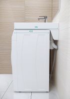 Раковина Paulmark Berg 60 PM710431 на стиральную машину Белая — фото 4, Раковины на стиральную машину