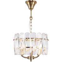 Люстра Maytoni Modern Suite MOD122PL-03BS Прозрачная Латунь — фото 1, Люстры