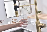 Смеситель для кухни Paulmark Magneto One Ma213188-SBG Светлое брашированное золото — фото 12, Смесители