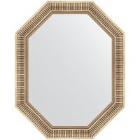 Зеркало Evoform Polygon 97х77 BY 7204 в багетной раме - Серебряный акведук 93 мм — фото 1, Мебель для ванной