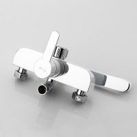 Душевая система Frap F2441 Белая Хром — фото 2, Душевые стойки