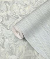Обои Prima Italiana Colomba 80645 Винил на флизелине (1,06*10) Серый/Голубой, Рогожка — фото 3, Обои для стен