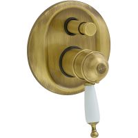 Смеситель для душа Migliore Oxford 19102 с термостатом Бронза — фото 1, Смеситель для душа