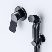 Гигиенический душ со смесителем AM.PM X-Joy F40H85A22 Черный — фото 7, Гигиенические души