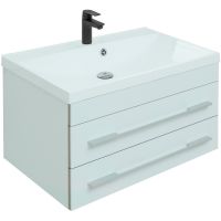 Тумба с раковиной Aquanet Верона 75 287645 подвесная Белая матовая — фото 1, Мебель для ванной