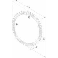 Зеркало Континент Talisman D 770 ЗЛП36 с подсветкой с сенсорным выключателем — фото 5, Зеркала в ванную комнату