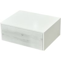 Тумба Aquaton Сакура 60 1A220403SKW80 подвесная Ольха наварра Белый глянец — фото 1, Комоды и тумбы для ванной комнаты