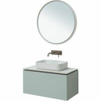 Тумба под раковину Allen Brau Infinity 85 1.21002.PWM подвесная Папирус матовый — фото 12, Тумбы под раковину