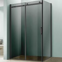 Душевой уголок Vincea Como 120х90 VSR-1C9012CGB профиль Черный стекло тонированное — фото 1, Душевые уголки