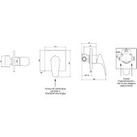 Смеситель для душа Aquanet Static AF330-50B 261823 Черный матовый — фото 2, Смеситель для душа