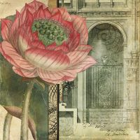 Фреска Ortograf Цветы 7028 Фактура бархат FX Флизелин (2,7*2,7) Бежевый/Зеленый/Красный, Цветы/Живопись арт-7028 (бархат FX) — фото 2, Фрески