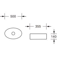 Раковина-чаша Ceruttispa 50 CR7016 9858 Белая — фото 5, Раковины накладные