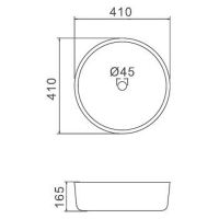 Раковина-чаша Gappo 41 GT106 Белая — фото 3, Раковины накладные