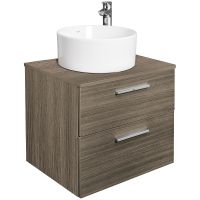 Тумба под раковину Roca Victoria 60 A857468402 подвесная Городской дуб — фото 5, Мебель для ванной