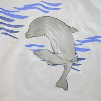 Штора для ванны Ridder Delphin 200х180 Синяя — фото 2, Аксессуары для туалета