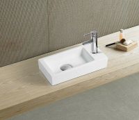 Товар: Раковина CeramaLux 36 9272L Белая - фото 2 Раковина CeramaLux 36 9272L Белая — фото 2, Раковины