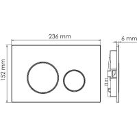 Товар: Инсталляция WasserKRAFT Aller 10TLT.010.ME.PB02 для унитаза с Черной глянцевой клавишей смыва - фото 4 Инсталляция WasserKRAFT Aller 10TLT.010.ME.PB02 для унитаза с Черной глянцевой клавишей смыва — фото 4, Инсталляции для унитазов