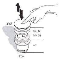Донный клапан Migliore Ricambi 17952 click-clack Хром — фото 2, Донные клапаны