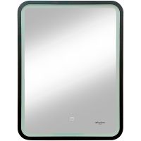Товар: Зеркало Reflection Happy 600х800 RF4919HP с подсветкой Черное с сенсорным выключателем и диммером - фото 2 Зеркало Reflection Happy 600х800 RF4919HP с подсветкой Черное с сенсорным выключателем и диммером — фото 2, Зеркала в ванную комнату
