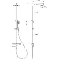 Товар: Душевая система beWash BV1TMSS6620 с термостатом Черная матовая - фото 2 Душевая система beWash BV1TMSS6620 с термостатом Черная матовая — фото 2, Душевое оборудование. Душевая программа