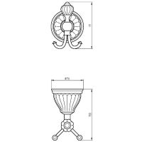 Товар: Двойной крючок Migliore Olivia 17523 Золото Белый - фото 2 Двойной крючок Migliore Olivia 17523 Золото Белый — фото 2, Крючки для полотенец