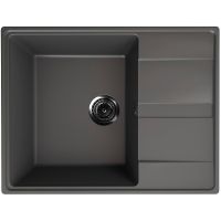 Кухонная мойка Ulgran Quartz Prima 650-09 Асфальт — фото 1, Кухонные мойки