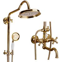 Душевая система Gappo G89-6 G2489-6 Золото — фото 2, Душевые стойки