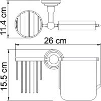 Товар: Держатель туалетной бумаги и освежителя воздуха WasserKRAFT Isar K-7359 с крышкой Темная бронза - фото 4 Держатель туалетной бумаги и освежителя воздуха WasserKRAFT Isar K-7359 с крышкой Темная бронза — фото 4, Держатели туалетной бумаги