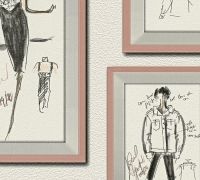 Обои AS Creation Karl Lagerfeld 37846-4 Винил на флизелине (0,53*10,05) Белый/Розовый, Люди/Предметы — фото 3, Обои для стен