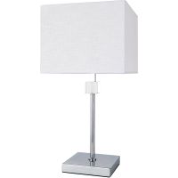 Настольная лампа Artelamp North A5896LT-1CC Белая Хром — фото 1, Настольные лампы