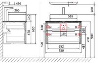 Товар: Тумба под раковину Jorno Bosko 75 Bos.01.75/P/W подвесная Белая - фото 23 Тумба под раковину Jorno Bosko 75 Bos.01.75/P/W подвесная Белая — фото 23, Мебель для ванной
