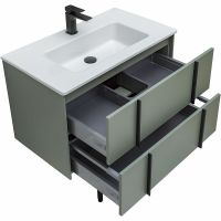 Тумба под раковину Allen Brau Reality 80 1.32005.CGM подвесная Олива матовая — фото 24, Мебель для ванной