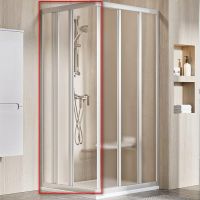 Душевая дверь Ravak Supernova ASRV3-75 198 15V30UR2ZG профиль Сатин стекло Grape — фото 1, Раздвижные душевые двери