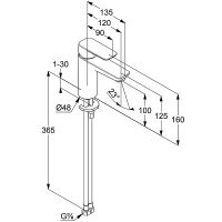 Смеситель для раковины Kludi Pure Style Хром арт-402920575 — фото 5, Смесители для раковины