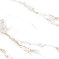 Керамогранит Ceradim Calacatta Sharp Gold белый полированный 60х60 см — фото 4, Керамогранит