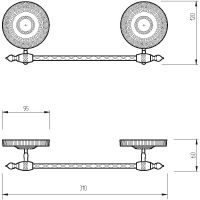 Товар: Полотенцедержатель Migliore Montecarlo 31777 Хром - фото 2 Полотенцедержатель Migliore Montecarlo 31777 Хром — фото 2, Полотенцедержатели