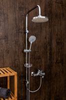 Душевая система Orange Tony M54-933cr Хром — фото 5, Душевые стойки