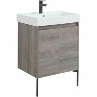 Тумба под раковину Aquanet Nova Lite 60 298848 подвесная Дуб рошелье — фото 5, Тумбы под раковину