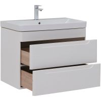 Товар: Тумба под раковину Aquanet София 80 274002 подвесная Белый глянец - фото 2 Тумба под раковину Aquanet София 80 274002 подвесная Белый глянец — фото 2, Мебель для ванной