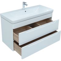 Товар: Тумба с раковиной Aquanet София 105 274196 подвесная Белый глянец - фото 7 Тумба с раковиной Aquanet София 105 274196 подвесная Белый глянец — фото 7, Тумбы с раковиной