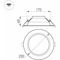 Встраиваемый светильник Arlight Cyclone 022521(1) Белый — фото 9, Точечные светильники