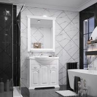 Тумба под раковину Opadiris Риспекто 85 Белая матовая арт-00-00006704 — фото 5, Тумбы под раковину