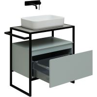 Тумба под раковину Allen Brau Priority 70 1.31001.PWM Папирус матовый — фото 16, Тумбы под раковину