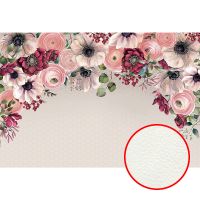 Фреска Ortograf Цветы 34058 Фактура флок FLK Флизелин (4*2,7) Серый/Разноцветный, Цветы/Геометрия — фото 1, Фрески